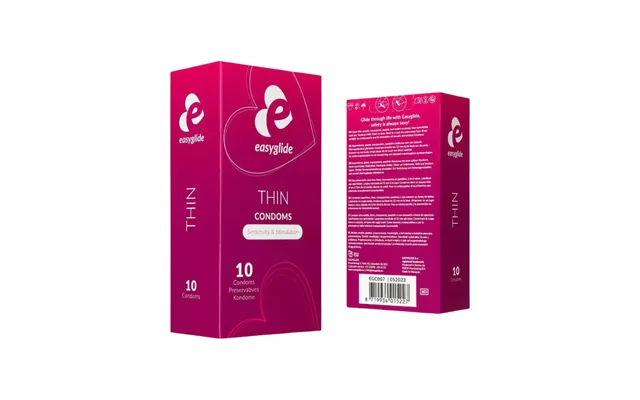 Easyglide Thin Condoms Sensitivity & Stimulation 10 Pcs product image
