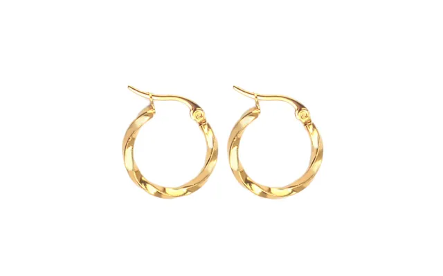 Everneed Tilla Twist Large Gold Hoop