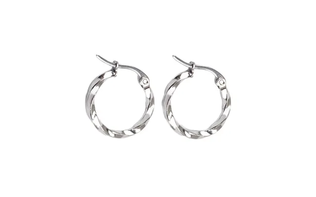 Everneed Tilla Twist Small Silver Hoop