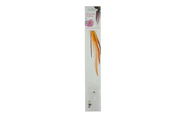 Feather Extensions - Orange Short