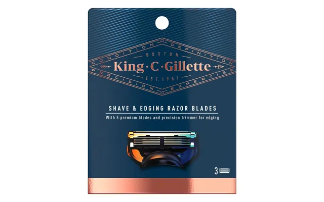 Gillette King Shave & Edging Razor Blades product image