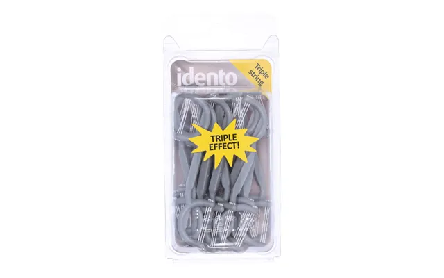 Idento Floss 2 Sides Triple String Grå product image