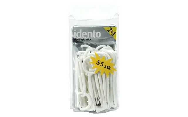 Idento Floss And Stick 2 In 1 Hvid Assorted product image