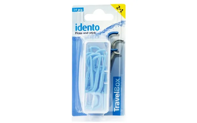 Idento Floss And Stick - Travelbox Blue product image