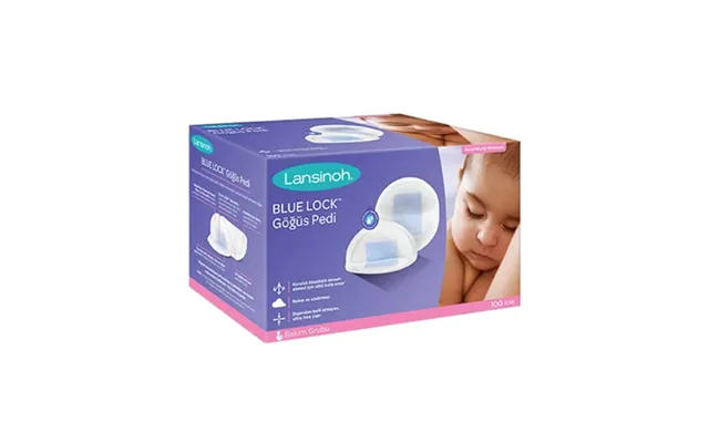 Lansinoh Blue Lock - 100 Disposable Breast Pads