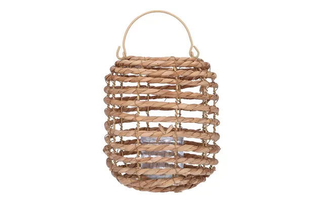 Lantern Natural Cattail 19x23c