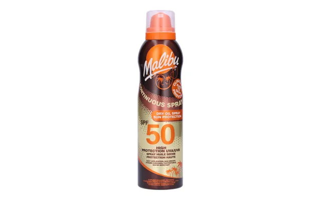 Malibu Continuous Dry Oil Sun Spray Spf 50 175 Ml