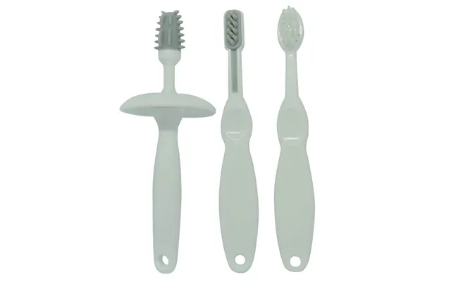 Oopsy 3 Step Toothbrush Set Grey