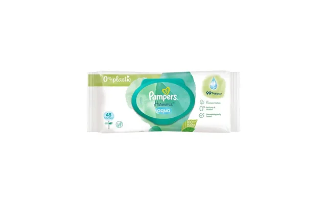 Pampers Harmonie Aqua Baby Wipes 0%