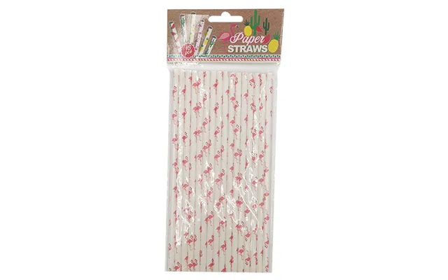 Party Collection Paper Straw Flamingo