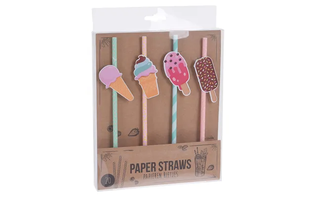 Party Collection Paper Straw Ice Cream