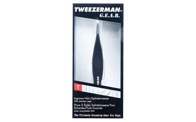 Tweezerman G.e.a.r Ingrown Hair Splinter Tweeze - Black