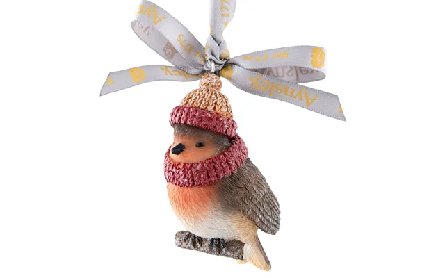 Aynsley Woolly Hat Robin Hanging Ornament