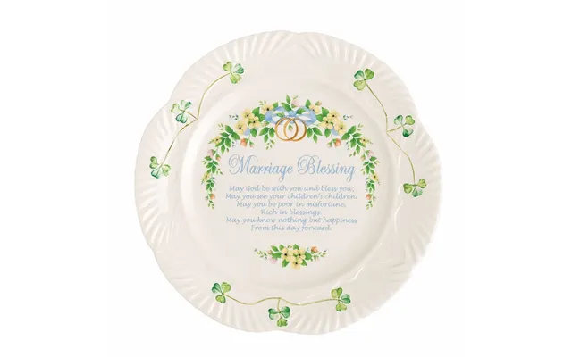 Belleek Classic Marriage Blessing Plate