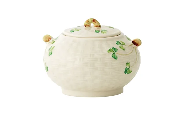 Belleek Classic Shamrock Sugar Bowl