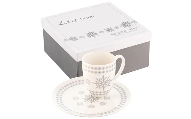 Belleek Living Let It Snow Mug And Plate Set