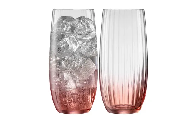 Galway Crystal Erne Hiball Set Of 2 In Blush