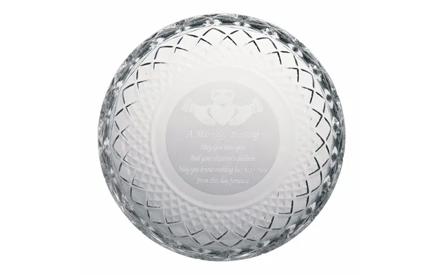 Galway Crystal Marriage Blessing Plate