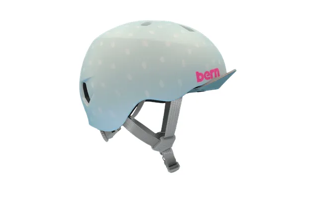 Bern Nina Dvrt Youth Helmet - Seaglass Polka Dot