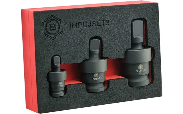 Universal Joint Set With 1 4 - 3 8 And 1 2 Inch Sockets