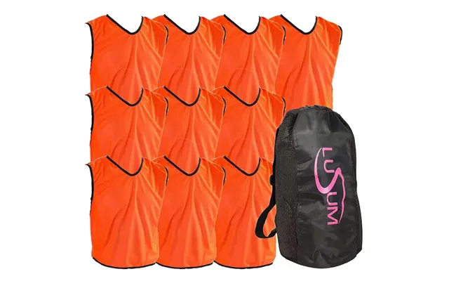 10 X Pt Mesh Sports Bibs With Bag Purple 42 44