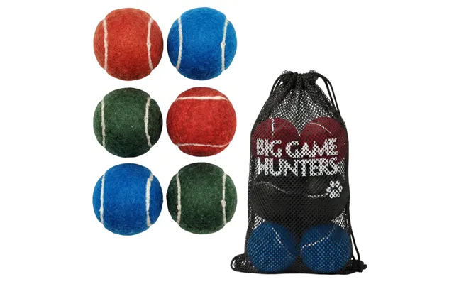 Big Game Hunters Double Strength Dog Tennis Ball - Multicolor 6 Ball Pack 6 Pack