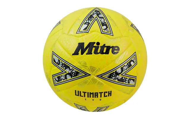 Football Mitre Ultimatch Evo Match Ball - For Grass Or Astro 3 Yellow