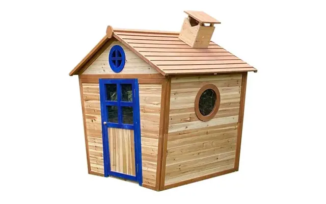 Redwood Lodge Wooden Playhouse Pre-painted Fir Playhouse With Floor