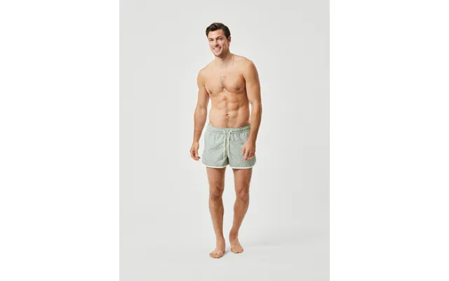 Borg Retro Print Swim Shorts
