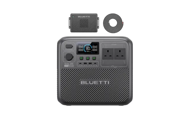Bluetti Elite 200 V2 Portable Power Station 2,073.6wh 2,600w - Elite 200 V2 Charger 2 2600w 2073