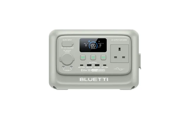 Bluetti Elite 30 V2 Portable Power Station 600w 288wh - Grey Elite 30 V2 600w 288wh Power Station