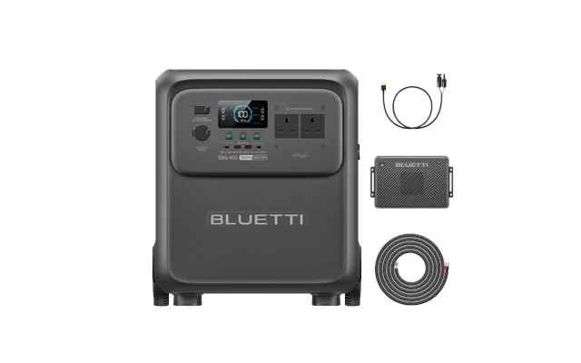 Bluetti Elite 400 Portable Power Station 2,600 W, 3,840 Wh - Elite 400 Charger 2 2,600 W, 3,840 Wh 1,200w Car Solar Dual