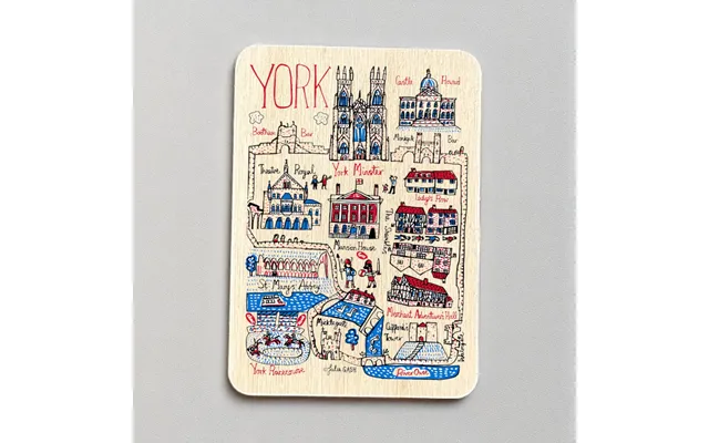 Julia Gash Wooden Magnet - York