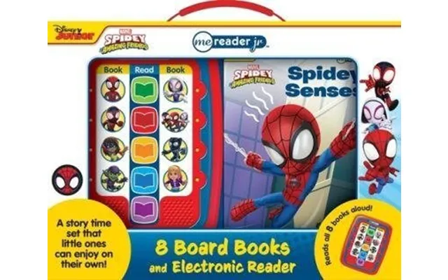 Marvel Spidey And His Amazing Friends Me Reader Jr 8 Board Books And Electronic Reader Sound Book Set