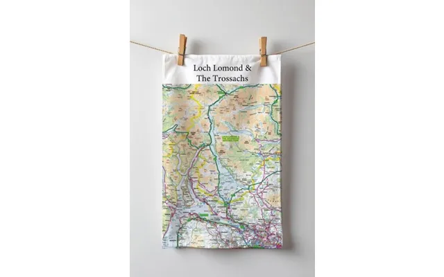 Os Map Tea-towel - Loch Lomond And The Trossachs National Park