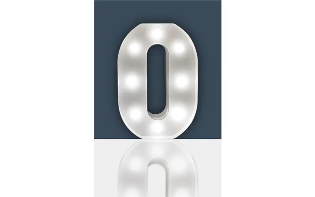 0 Light Up 3d Led 22cm Numbers Party Birthday Wedding Battery Operated