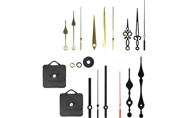 19-piece Quartz Clock Repair Kit Movement Mechanism Motor & Hands & Fittings