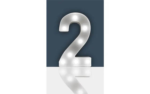 2 Light Up 3d Led 22cm Numbers Party Birthday Wedding Battery Operated