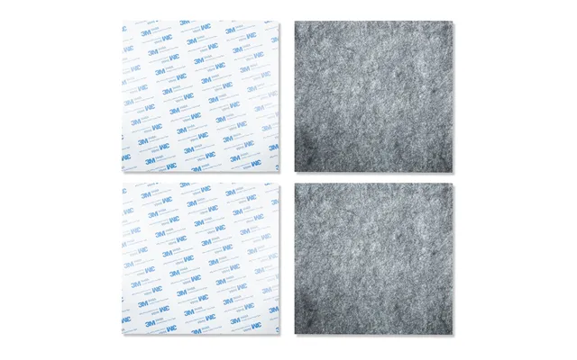 200mm 4 Pack Square Felt Pads Self Adhesive Black Sticky Furniture Floor Chair Legs Protectors