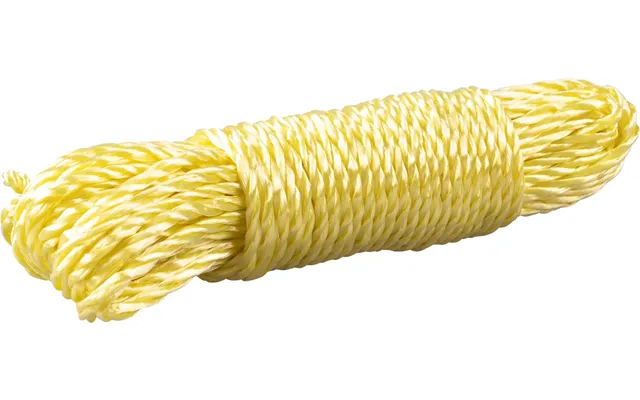 20m Heavy Duty Clothes Washing Line Rope Laundry Dryer - Yellow