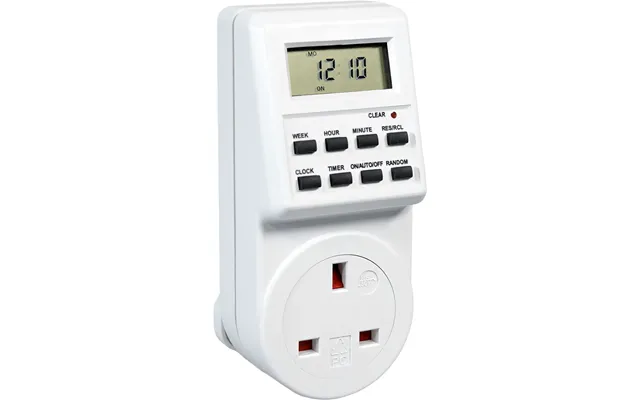 24 Hour 7 Day Energy Saving Plug In Programmable Digital Timer Switch With 10 Programmes 13a 230v