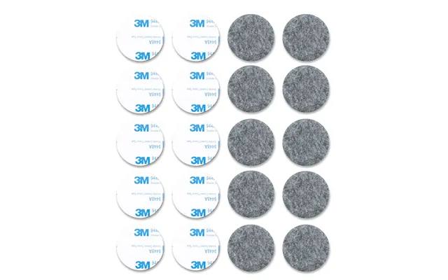 40mm 20 Pack Felt Pads Self Adhesive Grey Sticky Furniture Floor Chair Legs Protectors