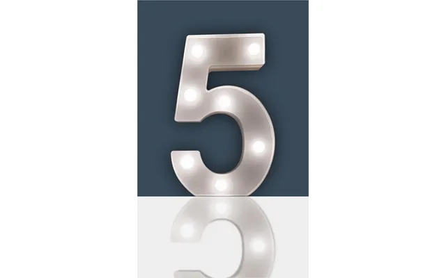5 Light Up 3d Led 22cm Numbers Party Birthday Wedding Battery Operated
