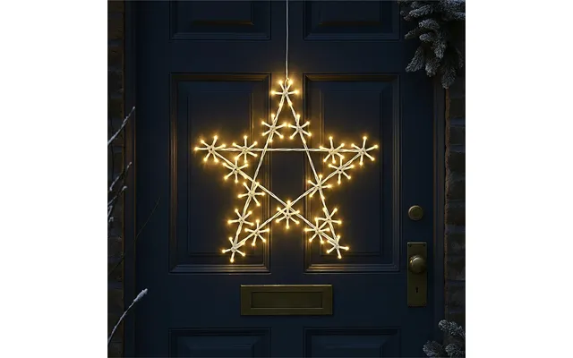 50cm Warm White Led Christmas Festive Holiday Decoarative Metal Star product image