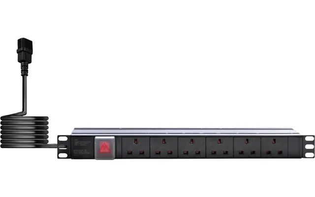 6-way Horizontal Iec C13 Surge Protected Switched Pdu 19-inch 1u Power Distribution Unit 2m