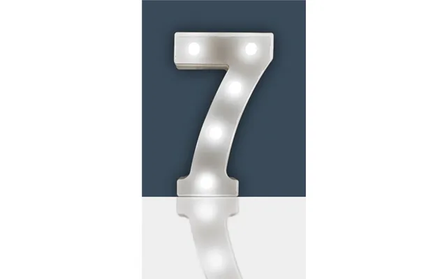 7 Light Up 3d Led 22cm Numbers Party Birthday Wedding Battery Operated