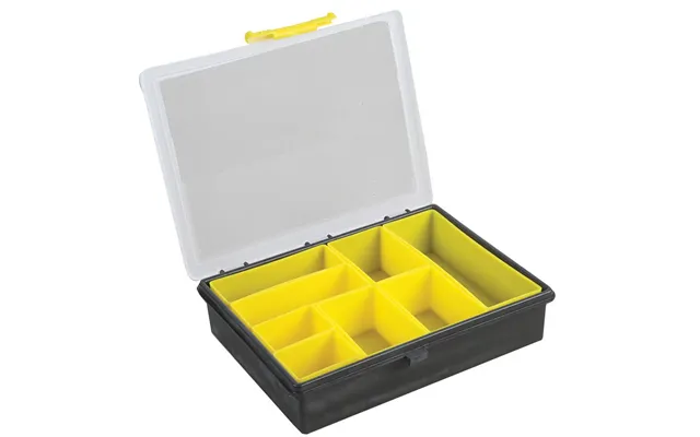 8 Compartment Organiser Storage Case Box With Removable Trays - 55mm X 240mm X 195mm, Craft, Screws, Nails, Nut Bolt