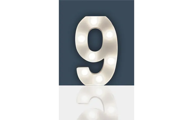 9 Light Up 3d Led 22cm Numbers Party Birthday Wedding Battery Operated