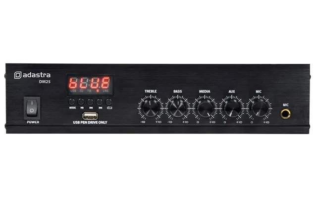 Adastra Dm25 Digital 100v Mixer-amp 25w