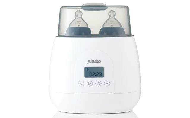 Alecto 2 Bottle Warmer - Baby Double Bottle Sterilizer With Digital Display And Temperature Control In Minutes product image